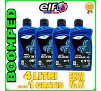 4 LITRI OLIO MOTORE CAMBIO ELF GEAR OIL 10W40 MOTO 2T SYNT OFFROAD STRADA 04ET05