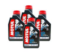 4 LITRI Olio Motore MOTUL 100 2T Minerale PRE-MIX OIL INJECTION MOPED 04MO11