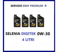 4 Litri Olio Motore Per Auto Selenia Pure Energy Digitek Acea C2 0w30