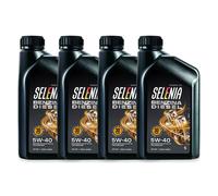 Olio motore a benzina diesel 5W-40 confezione da 1 litro marca SELENIA