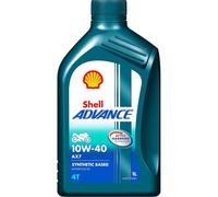 4 LITRI OLIO MOTORE SHELL 550053815 ADVANCE 4T AX7 10W40 (SM/MA2), BLU, 200043 P