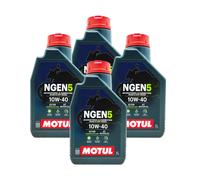 4 litri OLIO MOTUL NGEN 5 10W40 ECOLOGICO RICICLATO 4TEMPI MOTO SCOOTER 04MO49