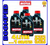 4 LITRI Olio MOTUL Specific Abarth 0101 10W50 Fiat 500 Abarth 500 595 04MO79