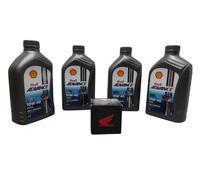 4 LITRI OLIO Shell Advance 10w 40 + FILTRO ORIGINALE HONDA SH 125/150/300