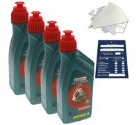 4 Litro Castrol Transmax Atf Dx III Multivehicle Automatico Cambio 236.9 Set