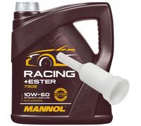 4 Litro Mannol Olio Motore SAE 10W60 Racing + Ester Vollsynthetisch Con