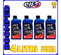 4 LITRO olio miscela RACING ELF SCOOTER 2 POWER 2 TEMPI CICLOMOTORE 04ET02