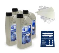 4 Litro Originale Opel 0W20 FS Ll Olio GM Dexosd OV0401547 Api Sn Plus Set