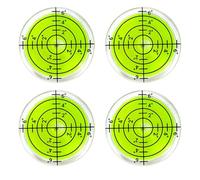 4 livelle a bolla a bolla con diametro di 32 mm, mini livella rotonda a croce con bolla d'aria, livella a bolla per camper, fotocamera, camper, videoproiettore, cornice e molto altro ancora