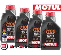 4 LT LITRI OLIO MOTUL 7100 15W50 MOTO SCOOTER SINTETICO 100% ESTER MA2 + WD-40