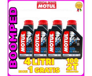 4 LT OLIO MISCELA MINERALE MOTUL 100 50CC GUZZI BENELLI MALANCA GARELLI 04MO11