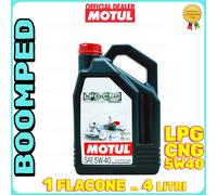 4 Lt Olio Motore 5W40 Motul LPG-CNG motori Metano GPL Sintetico Acea C3 MO76