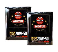4 LT Olio Motore Minerale Motul Classic 20W50 Auto D' Epoca SF / CC API SF / CF