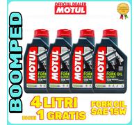 4 LT OLIO MOTUL 105931 FORK OIL EXPERT MEDIUM 15W FORCELLA MOTO SCOOTER 04MO04