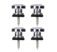 4 Lucchetti per cinghie per chitarra Pulsanti Perni terminali Lucchetti sicurezza per acustica, ukulele, basso, banjo Lucchetti per cinghie per basso elettrico facili da installare Accessori