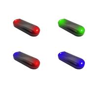 4 Luce di Allarme per Auto Fittizia, Allarmi per Auto Lampeggianti a LED Falsi per Furto Energia Solare, Dispositivo Antifurto per Auto Durevole, Dispositivo Antifurto per Auto a Lunga Durata Della