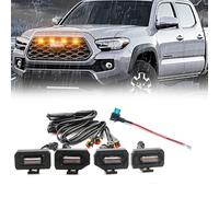 4 luci a LED con griglia con lente ambra per Toyota Tacoma TRD Pro dal 2020