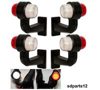 4 Luci di Ingombro Laterali LED 12-24V Bianco Rosso Neon Braccio Lungo Rimorchio
