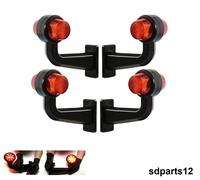 4 Luci di Ingombro Laterali LED 12V 24V Arancio Rosso Fanale Destra e Sinistra