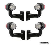 4 Luci di Ingombro Laterali LED 12V 24V Bianco Rosso Destra e Sinistra Rimorchio