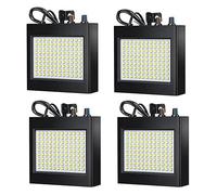 4 Luci Stroboscopiche Bianche 108 Lampadine a LED Luminose Luci per Feste Luci per Feste in Sala Stage Dance Compleanno DJ Bar Show Spina Europea