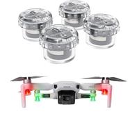 4 luci stroboscopiche per droni, anti collisione, per volo notturno con drone, kit di luci di navigazione a LED universali per DJI Neo, Mini 4 Pro, Avata 2, Mini 4k, Air 3S e tutti gli accessori per