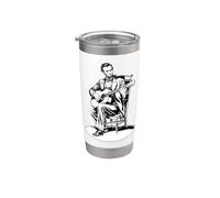 4 luglio Abraham Lincoln che suona la chitarra Abe President Bicchiere termico in acciaio inox doppia parete