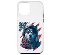 4 luglio Bandiera degli Stati Uniti Alaskan Malamute Dog Design Custodia per iPhone 12 mini
