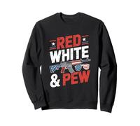 4 Luglio Diritti Armi Red White & Pew Felpa