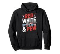 4 Luglio Diritti Armi Red White & Pew Felpa con Cappuccio