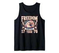 4 luglio Eagle Freedom Tour 1776 Retro Born Free Canotta