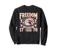 4 luglio Eagle Freedom Tour 1776 Retro Born Free Felpa