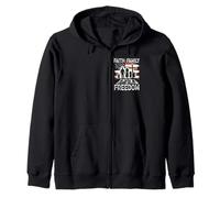 4 luglio Fede Family Freedom American Patriotic Felpa con Cappuccio