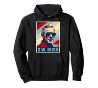 4 luglio George W. Bush Is My President Patriotic Felpa con Cappuccio