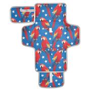 4 luglio Giorno dell'Indipendenza Red Daisy Riutilizzabili Baby Pee Pads con tasca in tessuto Fasciatoio portatile per bambino Leggero e pieghevole Fasciatoio cambia di pa?ales para Bebes
