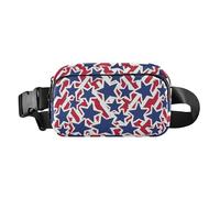 4 ° luglio Giorno dell'Indipendenza Stati Uniti Alla Moda Crossbody Bag Marsupio Pack per le Donne Uomini Mini Running Belt Bag, Star Usa 4 luglio, 1 size