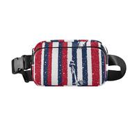 4 ° luglio Giorno dell'Indipendenza Stati Uniti Alla Moda Crossbody Bag Marsupio Pack per le Donne Uomini Mini Running Belt Bag, Statua della Libertà, 1 size