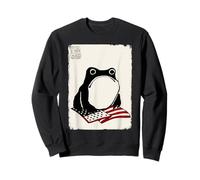 4 luglio Grumpy Frog Divertente Kawaii Giapponese Felpa