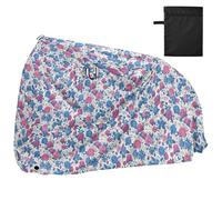 4 luglio Independence Day Red and Blue Roses Copertura impermeabile per bici con fori di bloccaggio Indoor Outdoor Storage Cyclette Copertura adatta per la maggior parte dei forros para bicietas