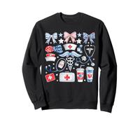 4 luglio infermiera coquette arco ICU CRNA medico chirurgico Girly Felpa