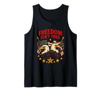 4 luglio La libertà non è gratuita Vintage Women's American Canotta
