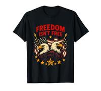 4 luglio La libertà non è gratuita Vintage Women's American Maglietta