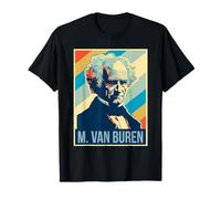4 luglio Martin Van Buren Presidente Retro Patriottico Maglietta