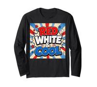 4 luglio Rosso Bianco e Freddo Maglia a Manica