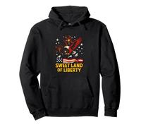 4 luglio Sweet Land of Liberty Patriotic USA Felpa con Cappuccio