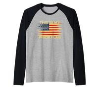 4 luglio This Is My Pride Bandiera USA American Patriotic Maglia con Maniche Raglan