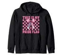 4 luglio USA American Patriotic This Is My Pride Flag Felpa con Cappuccio
