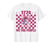 4 luglio USA Bandiera Americana Patriottica 1776 Noi Il Popolo Maglietta