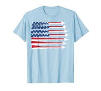 4 luglio USA Flag Fighter Jet Patriotic Baby Boy Toddler Maglietta