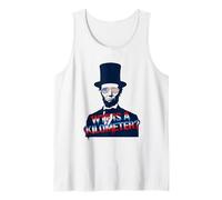 4 luglio WTF è Un chilometro Abraham Lincoln Patriot Canotta